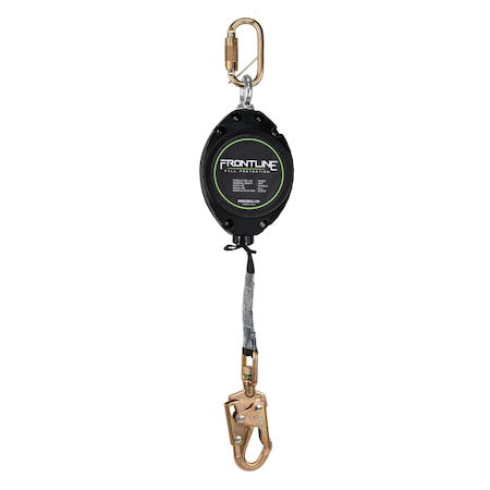 Frontline RPW Self-Retracting Lifeline, 20 ft Length, Swivel Snap Hook, 1 Leg(s), 310 lbs Weight Capacity RPW20